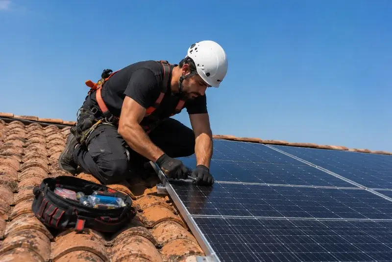 Maintenance et monitoring de panneaux solaires à Vacqueyras