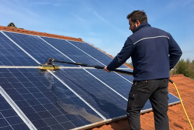 Nettoyage et entretien de panneaux solaires à Vacqueyras